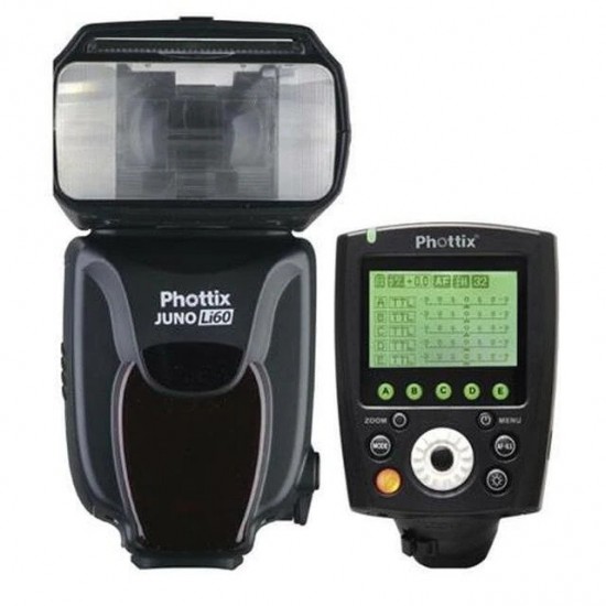 Phottix Juno Li60 Lithium Battery Hot Shoe Flash + Odin II Tx Combo (Sony)