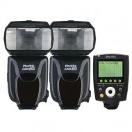 Phottix Juno Li60 Lithium Battery Hot Shoe Flash X2  + Odin II Tx Combo (Nikon)