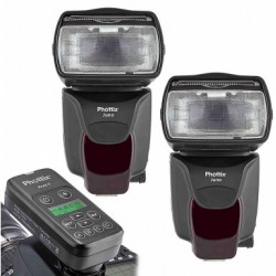 Phottix Juno Manual Hot Shoe Flash Ares II Double Combo