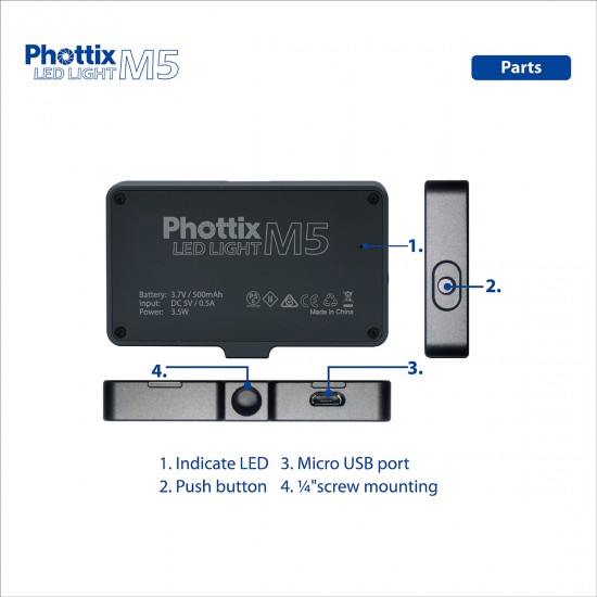 Phottix M5 相機補光燈