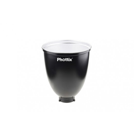 Phottix 45 ° Long Range Reflector with Grid and Diffuser (Bowens Mount, 30cm, 11.8, Silver) 長焦反光罩-帶蜂巢和柔光罩