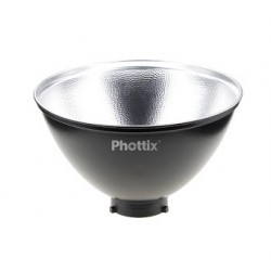 Phottix Wide Angle Reflector with Grid and Diffuser (Bowens Mount, 35cm, 13.8, Silver) 廣角反光罩-帶蜂巢和柔光罩