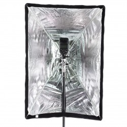 Phottix Easy Up HD Umbrella Softbox with Grid 60x90cm with Varos Pro S Umbrella Adapter (24"x35")