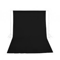 Phottix Black Seamless Photography Backdrop Muslin (3x6m) 黑色無縫攝影背景布
