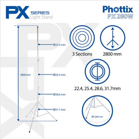 Phottix PX280W Light Stand