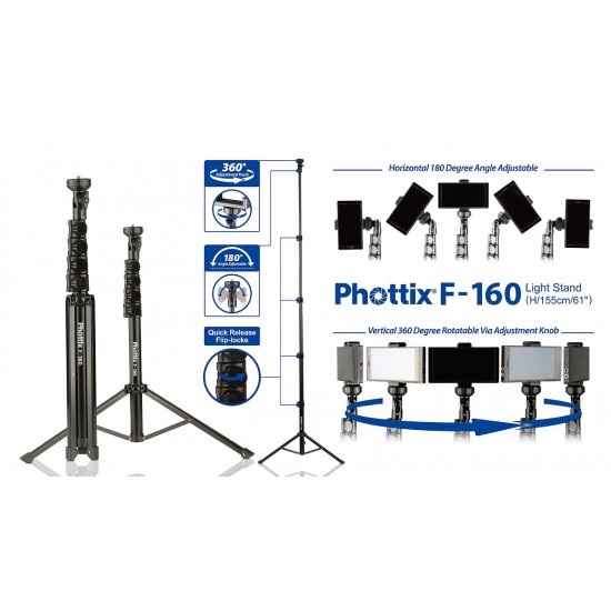 Phottix F-160 Light Stand (H/160cm/63")